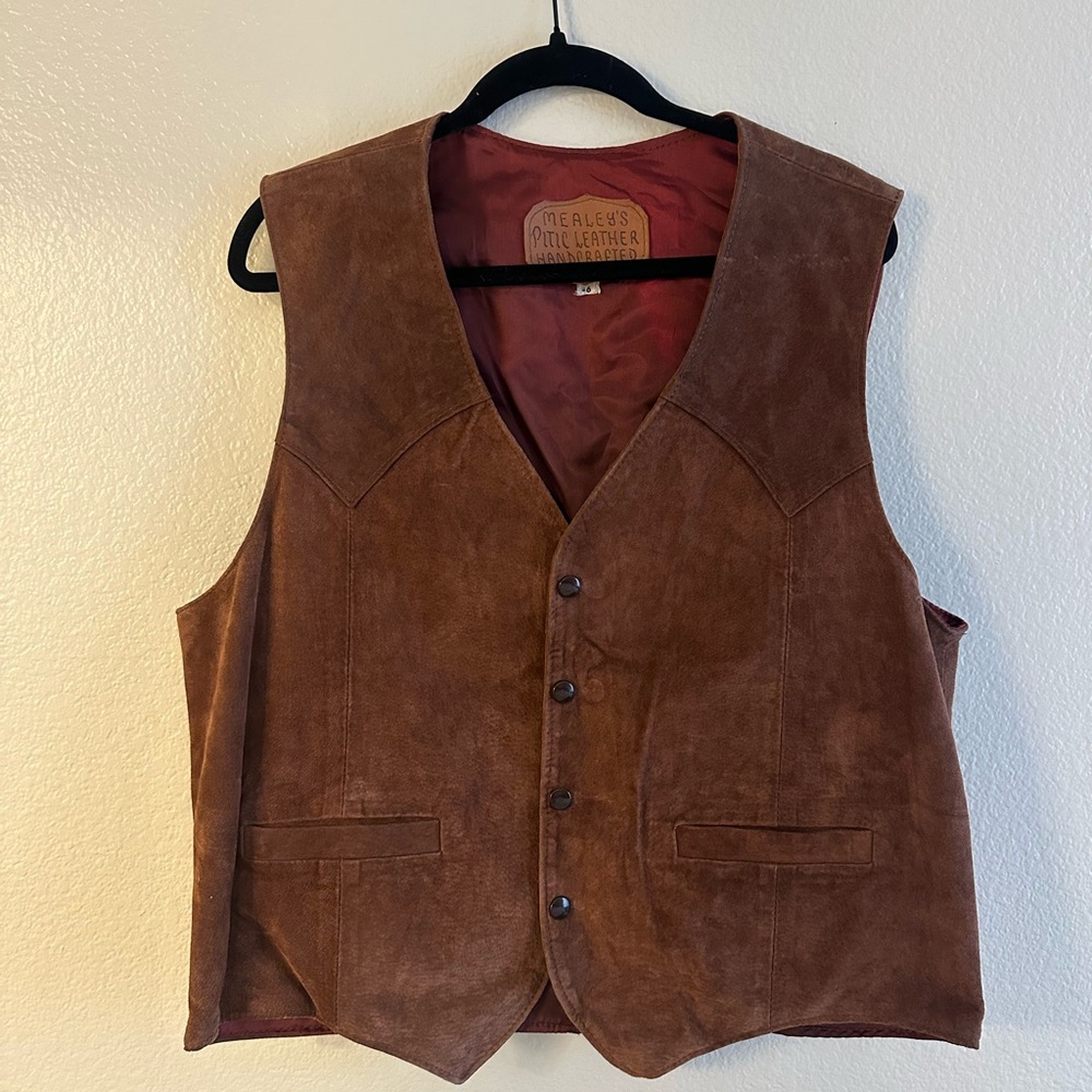 Handcrafted Mealey’s Pitic Leather Vest